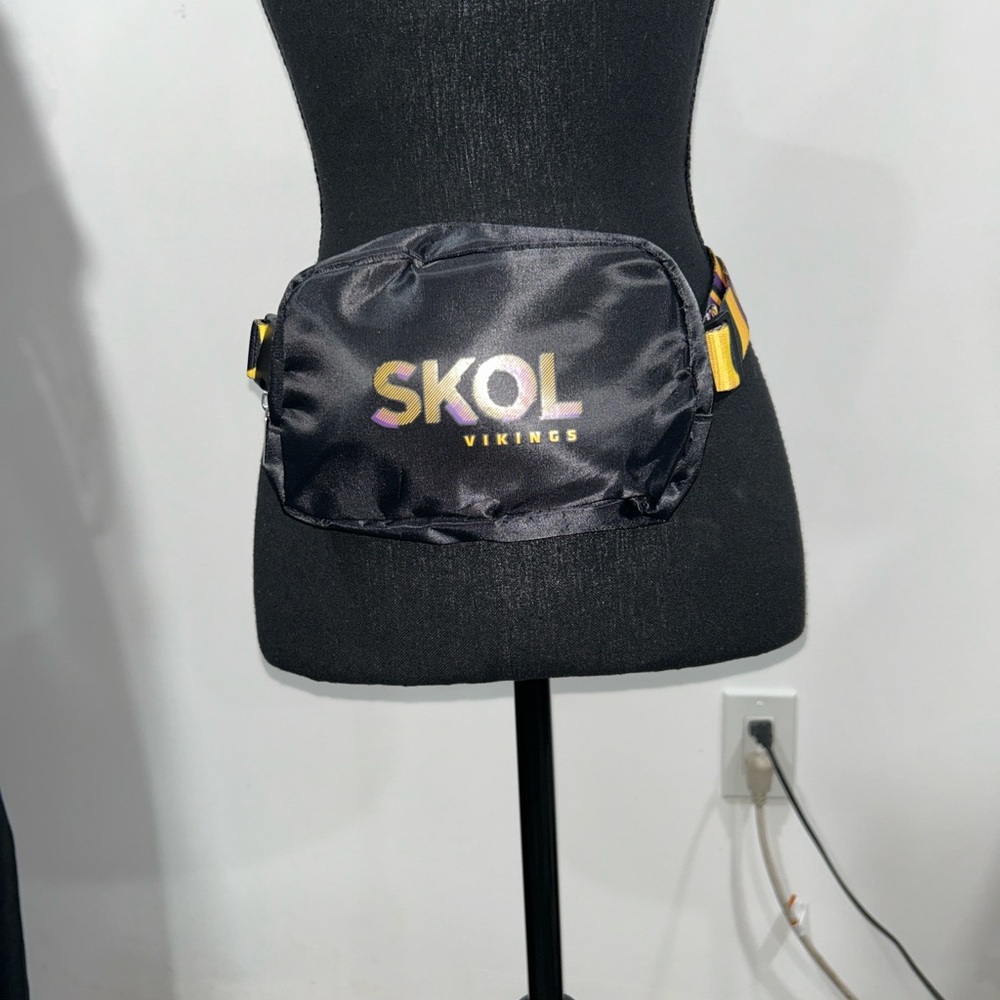 Black and Gold Belt Bag